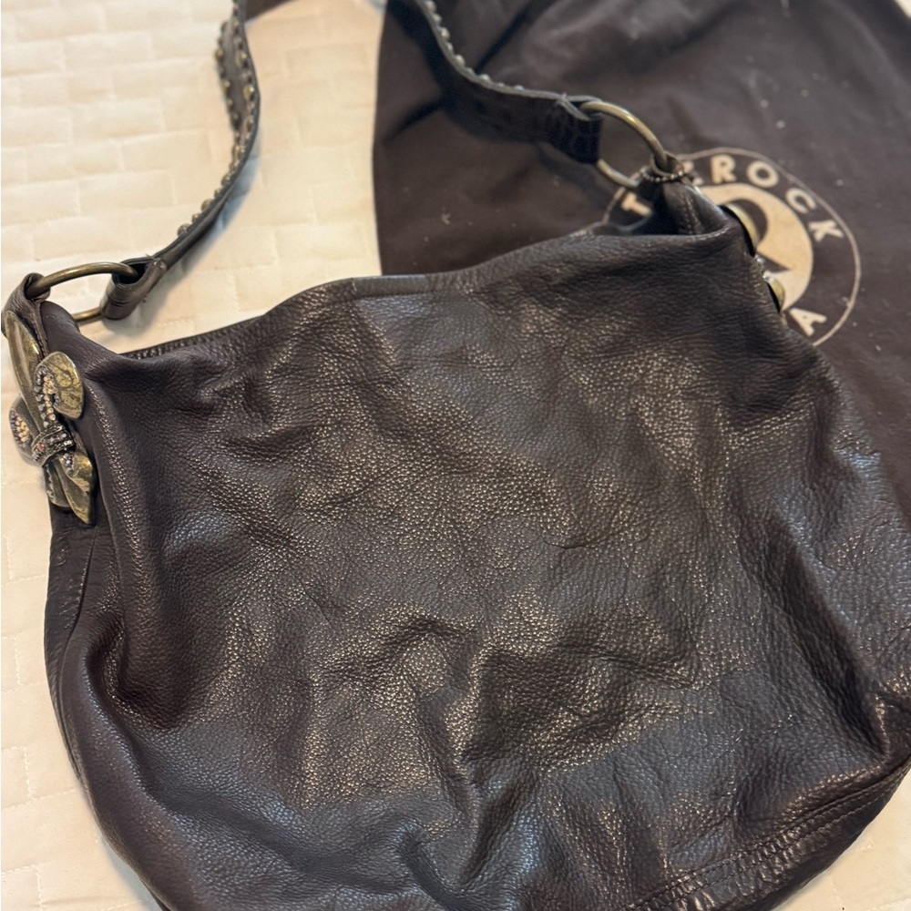 Brown Leather Hobo Bag
